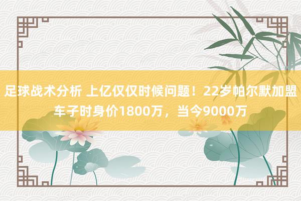 足球战术分析 上亿仅仅时候问题！22岁帕尔默加盟车子时身价1800万，当今9000万